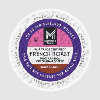 Member's Mark Dark Roast Coffee Pods, French, 100 ct.