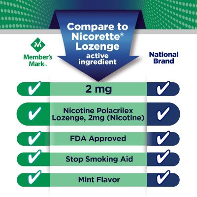 Member's Mark Nicotine Lozenge Mint Flavor, 27 ct., 8pk.