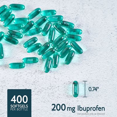 Member's Mark Ibuprofen Softgels, 200 mg, 400 ct.