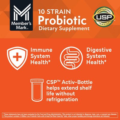 Member's Mark 10-Strain Probiotic Digestive Care Supplement Capsules, 84 ct.