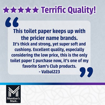 Member's Mark Ultra Premium 2-Ply Toilet Paper 45 rolls, 235 sheets/roll