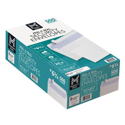 Member's Mark Security Envelope #6-3/4, 500 ct.