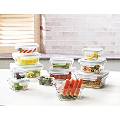 Member's Mark 24-Piece Glass Food Storage Set By Glasslock