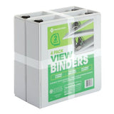 Member's Mark 2" D-Ring View Binder, White 4 pk.