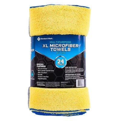 Member's Mark Microfiber Towels 24 pk., 3 Colors
