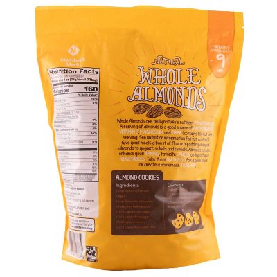 Member's Mark Natural Whole Almonds 3 lbs.