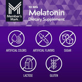 Member's Mark Timed-Release Melatonin Tablets, 10 mg, 250 ct.