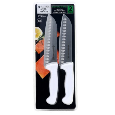 Member's Mark 7" Santoku Slicing Knife with Non-Slip Handle 2 pk.