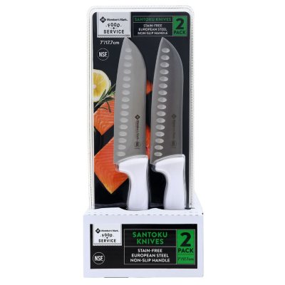 Member's Mark 7" Santoku Slicing Knife with Non-Slip Handle 2 pk.