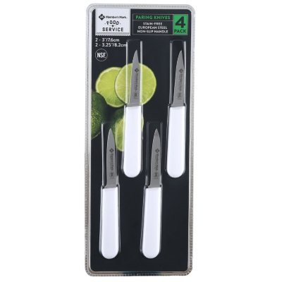 Member's Mark Paring Knives Set with Non-Slip Handle 4 pk.