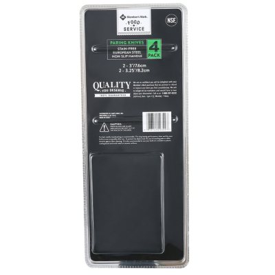 Member's Mark Paring Knives Set with Non-Slip Handle 4 pk.