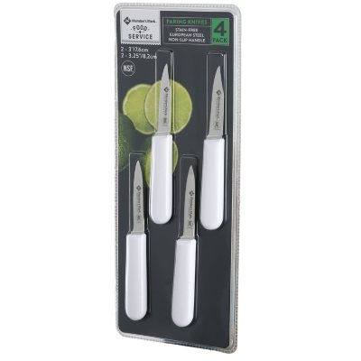 Member's Mark Paring Knives Set with Non-Slip Handle 4 pk.