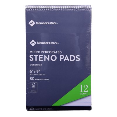 Member's Mark Steno Pad 6" x 9" 12-Pack