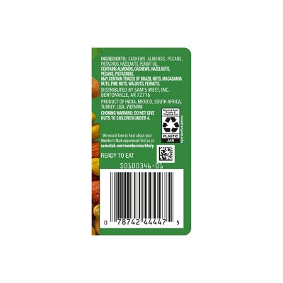 Member's Mark Unsalted Deluxe Mixed Nuts, 34 oz.