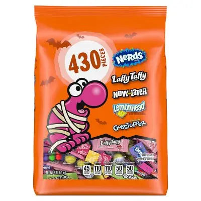 Nerds Classic Fun, Halloween Candy, Variety Mix Bag, 105.7 oz, 430 pcs.