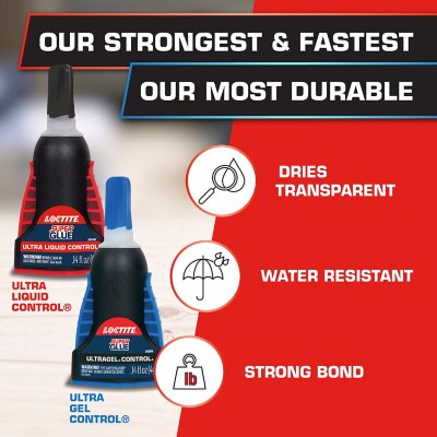 Loctite 2 UltraGel and 2 Ultra Liquid Super Glue 4 pack