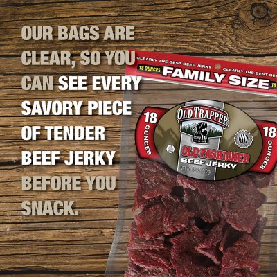 Old Trapper Old Fashioned Beef Jerky, 18 oz.