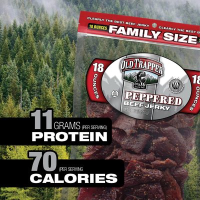 Old Trapper Peppered Beef Jerky, 18 oz.