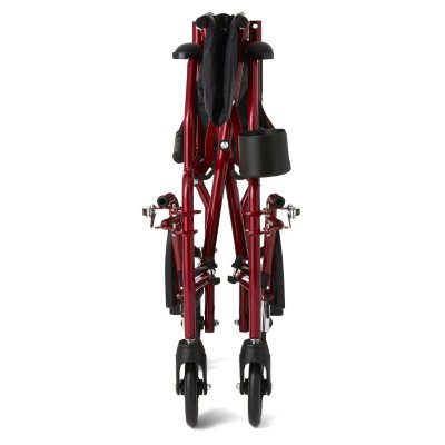 Ultra Lightweight Transport Wheelchair, Burgundy