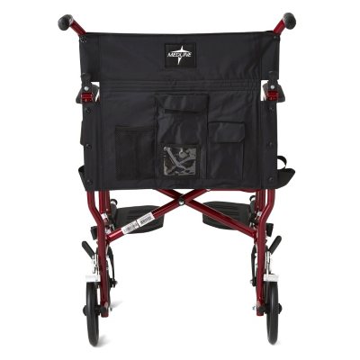 Ultra Lightweight Transport Wheelchair, Burgundy
