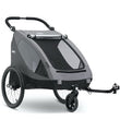 Jeep Everest Child Stroller and Bike Trailer for Kids, Grey