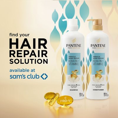 Pantene Pro-V Miracles Bond Repair Shampoo & Conditioner, 30 fl. oz., 2 pk.