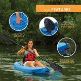 Lifetime Lotus 80 Sit-On-Top Kayak - 2 Pack Paddles Included