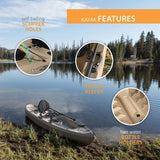 Lifetime 10' Tamarack Angler Kayak, 2 Pack With Paddles