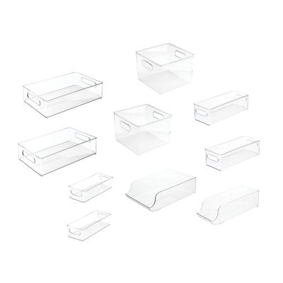 iDesign 10-Piece Fridge + Freeze Storage Bin Starter Set