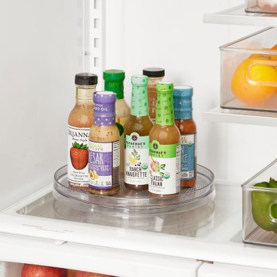 iDesign 2-Piece 11" Clear Turntable Lazy Susan Organizers