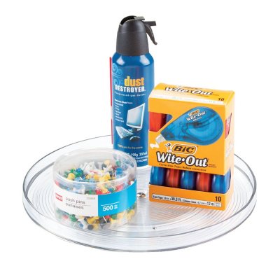 iDesign 2-Piece 11" Clear Turntable Lazy Susan Organizers