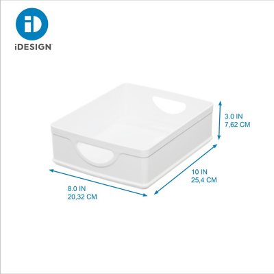 iDesign 9-Piece Recycled White Stacking Kitchen and Pantry Storage Set