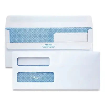 Quality Park - Redi-Seal Envelopes, #10 4-1/8 X 9-1/2 - Double Window