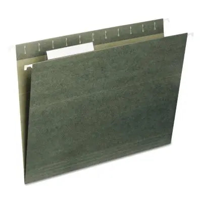 Smead 1/3 Cut Adjustable Positions Hanging File Folders, Green Letter, 25ct.
