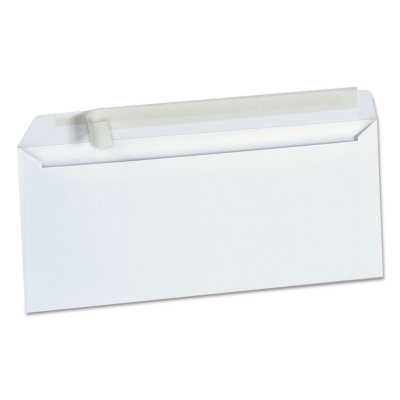 Universal Peel Seal Strip Security Envelope, #10, 4 1/8" x 9 1/2", White, 100/Box