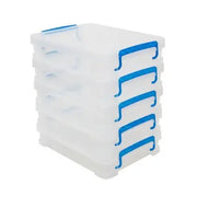 Super Stacker, Dokumentenboxen, Transparent, 5er-Pack