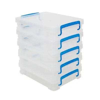 Super Stacker, Dokumentenboxen, Transparent, 5er-Pack