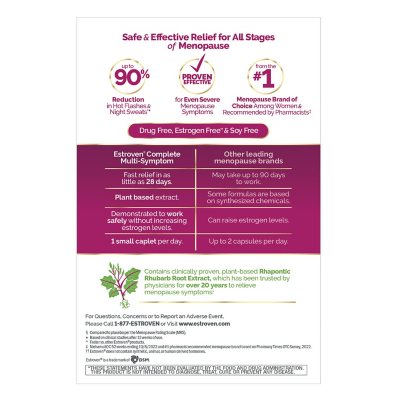 Estroven Complete Multi-Symptom Menopause Relief Caplets 84 ct.