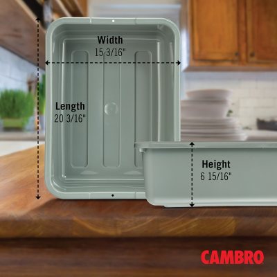 Cambro Large Capacity Bus Box, 21"x 15" x 7" 2 pk.