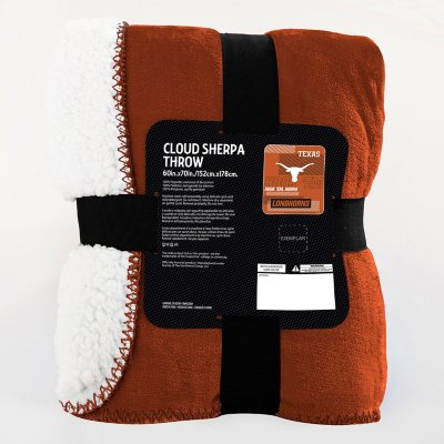 Officially Licensed NCAA Cloud Throw Blanket with Sherpa Back, 60" x 70", Assorted Teams