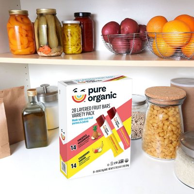 Pure Organic Variety Pack Layered Fruit Bars, 0.63 oz., 28 pk.