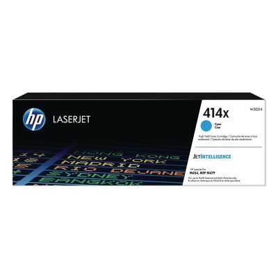 HP 414X, High-Yield Cyan Original LaserJet Toner Cartridge