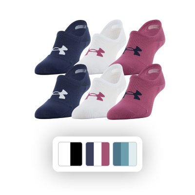 Under Armour Women's 6-Pack Essential Cotton Ultra Low Sock