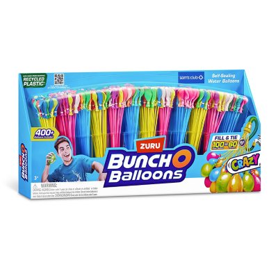 Zuru Bunch O Balloons 400+ Rapid-Fill Self-Tying Recyclable Water Balloons, 12 pk.