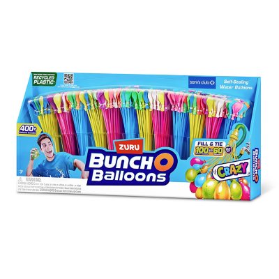 Zuru Bunch O Balloons 400+ Rapid-Fill Self-Tying Recyclable Water Balloons, 12 pk.