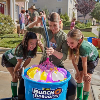 Zuru Bunch O Balloons 400+ Rapid-Fill Self-Tying Recyclable Water Balloons, 12 pk.