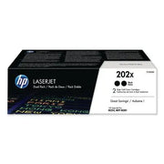 HP 202X, 2er-Pack Original LaserJet Tonerkartusche, Schwarz, Hohe Reichweite