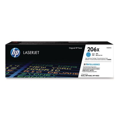 HP 206X High-Yield Toner Cartridge- CYAN HP206X LASERJET TONER