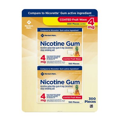 Member's Mark Nicotine Coated Gum, Choose your flavor, 300 ct.