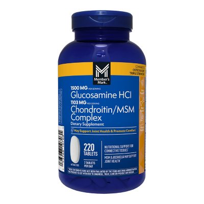 Member's Mark Triple-Strength Glucosamine Chondroitin MSM Tablets, 220 ct.